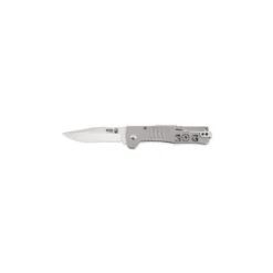 Couteau SOG SlimJim Lame 8.1cm Lisse Satin Manche Inox - SJ31-CP
