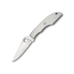 Couteau Spyderco Grasshopper Lame 5.9cm Lisse Satin Manche Inox - C138P