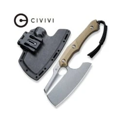 Couteau Aratra Tan CIVIVI Lame Lisse 18cm