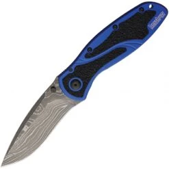 Couteau Blur A/O Damascus Bleu KERSHAW