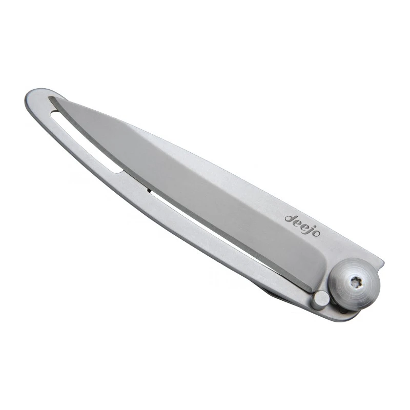 Couteau Deejo Tout Inox 420 Lame 8cm Lisse 4 Couteau Deejo Tout Inox 420 Lame 8cm Lisse – Image 2