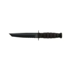 Couteau Ka-Bar Tanto Lame 13.3cm Semi-dentelée Noir Manche Polymère - 1255