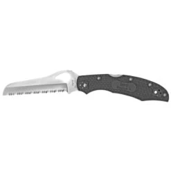 Couteau Spyderco Byrd Cara Cara 2 Noir Lame Dentelée 10cm Manche FRN (fibre De Verre Et Nylon Polymère) BY17SBK2