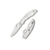 Couteau Spyderco Cara Cara 2 Lame 9.5cm Lisse Inox Manche Inox -Couteaux Séries Magasin couteau spyderco cara cara 2 lame lisse inox manche inox