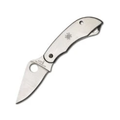 Couteau Scie Spyderco ClipiTools Lame 5.1cm Lisse Satin Manche Inox - C176PS