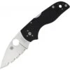 Couteau Spyderco Lil Native Lame 6.1cm Dentelée Satin Manche G-10 (Fibre De Verre) - C230MBGS -Couteaux Séries Magasin couteau spyderco lil native lame 61cm dentelee satin manche g 10 fibre de verre c230mbgs