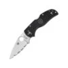 Couteau Spyderco Native Lame 7.6cm Dentelée Satin Manche FRN (Nylon Renforcé) - C41SBK5 -Couteaux Séries Magasin couteau spyderco native lame 76cm dentelee satin manche frn nylon renforce c41sbk5