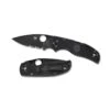 Couteau Spyderco Native Lame 7.6cm Semi-dentelée Noir Manche FRN (Nylon Renforcé) - C41PSBBK5 -Couteaux Séries Magasin couteau spyderco native lame 76cm semi dentelee noir manche frn nylon renforce c41psbbk5