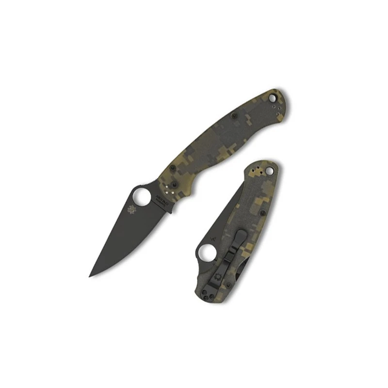 Couteau Spyderco Paramilitary 2 Lame 8.7cm Lisse Noir Manche G-10 (Fibre De Verre) - C81GPCMOBK2 3 Couteau Spyderco Paramilitary 2 Lame 8.7cm Lisse Noir Manche G-10 (Fibre De Verre) - C81GPCMOBK2