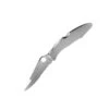 Couteau Spyderco Police Lame 10.4cm Semi-dentelée Inox Manche Inox -Couteaux Séries Magasin couteau spyderco police lame semi dentelee inox manche inox