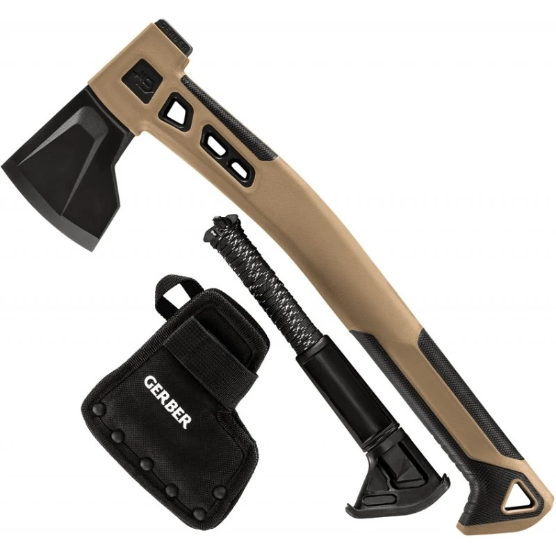 Hache Bushcraft 38cm Coyote GERBER 3 Hache Bushcraft 38cm Coyote GERBER