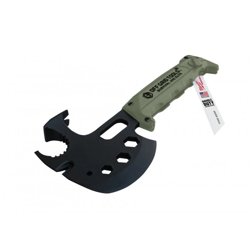 Hache De Survie Multifonctions PRO OFF GRID TOOLS Vert 6 Hache De Survie Multifonctions PRO OFF GRID TOOLS Vert – Image 4