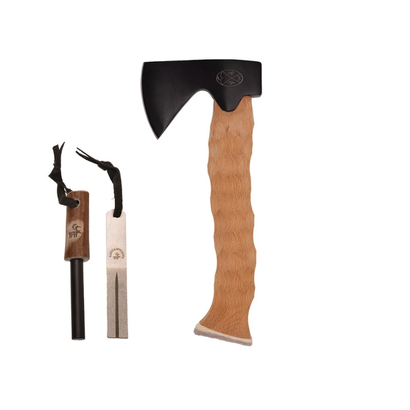 Hache Forest Carbone Noir KARESUANDO-KNIVEN 3 Hache Forest Carbone Noir KARESUANDO-KNIVEN