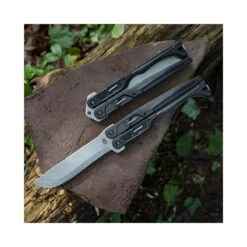 Machette Doubledown Noire Ouverture Papillon Lame 18cm GERBER -Couteaux Séries Magasin machette doubledown noire ouverture papillon lame 18cm gerber 4