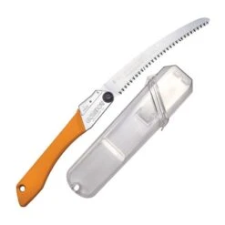 Scie Bushcraft Pliante GomBoy SILKY Lame 21cm Dent Large - Orange